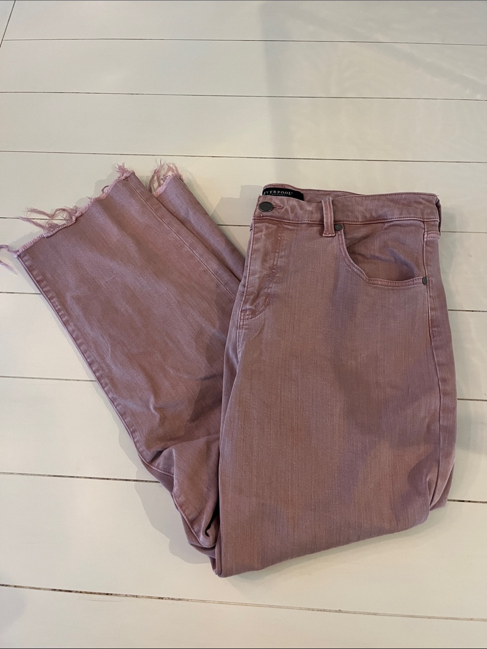 Liverpool Mauve Straight Leg Jeans